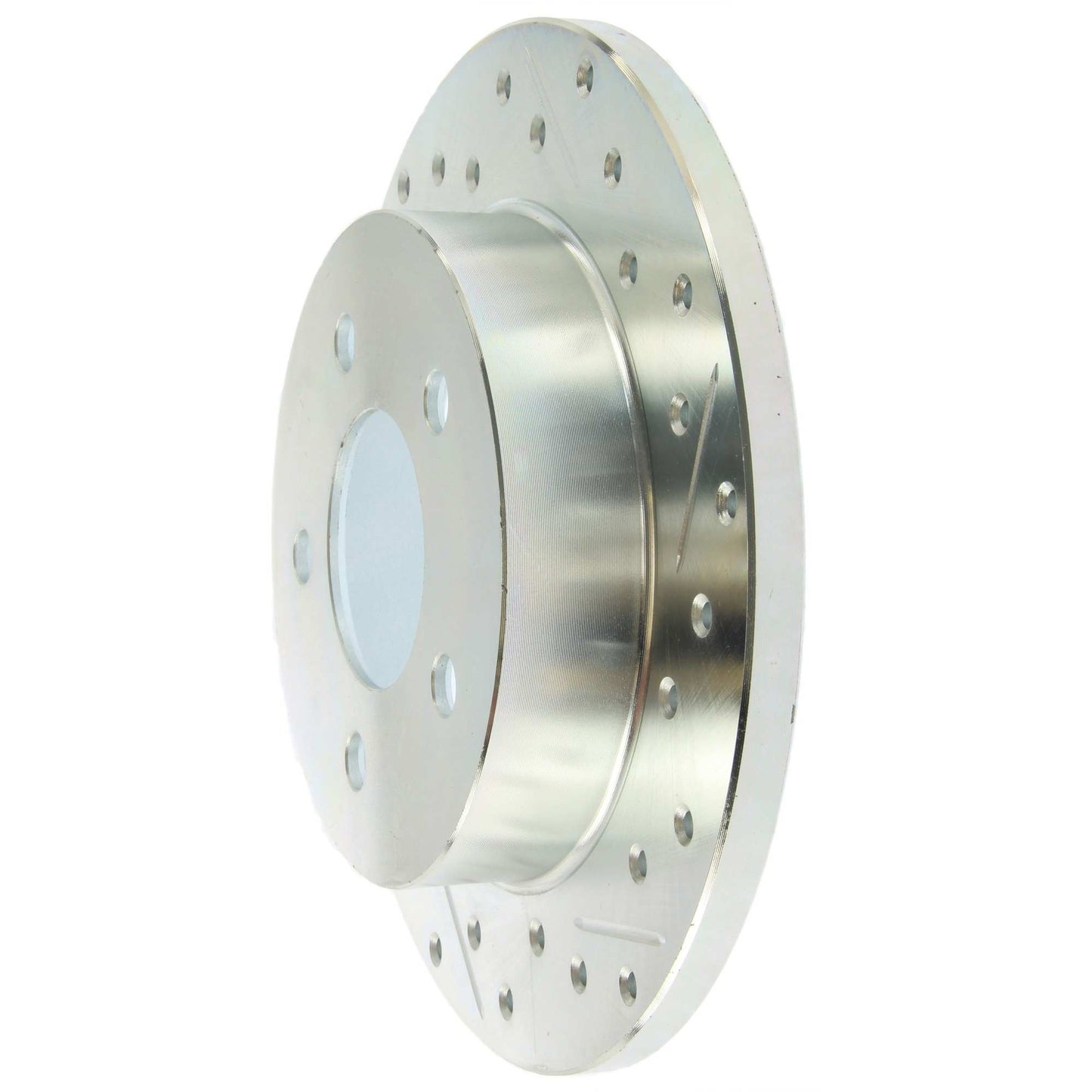 StopTech Select Sport 94-02 Ford Mustang (Excl Cobra) Slotted and Drilled Left Rear Rotor 227.61042L