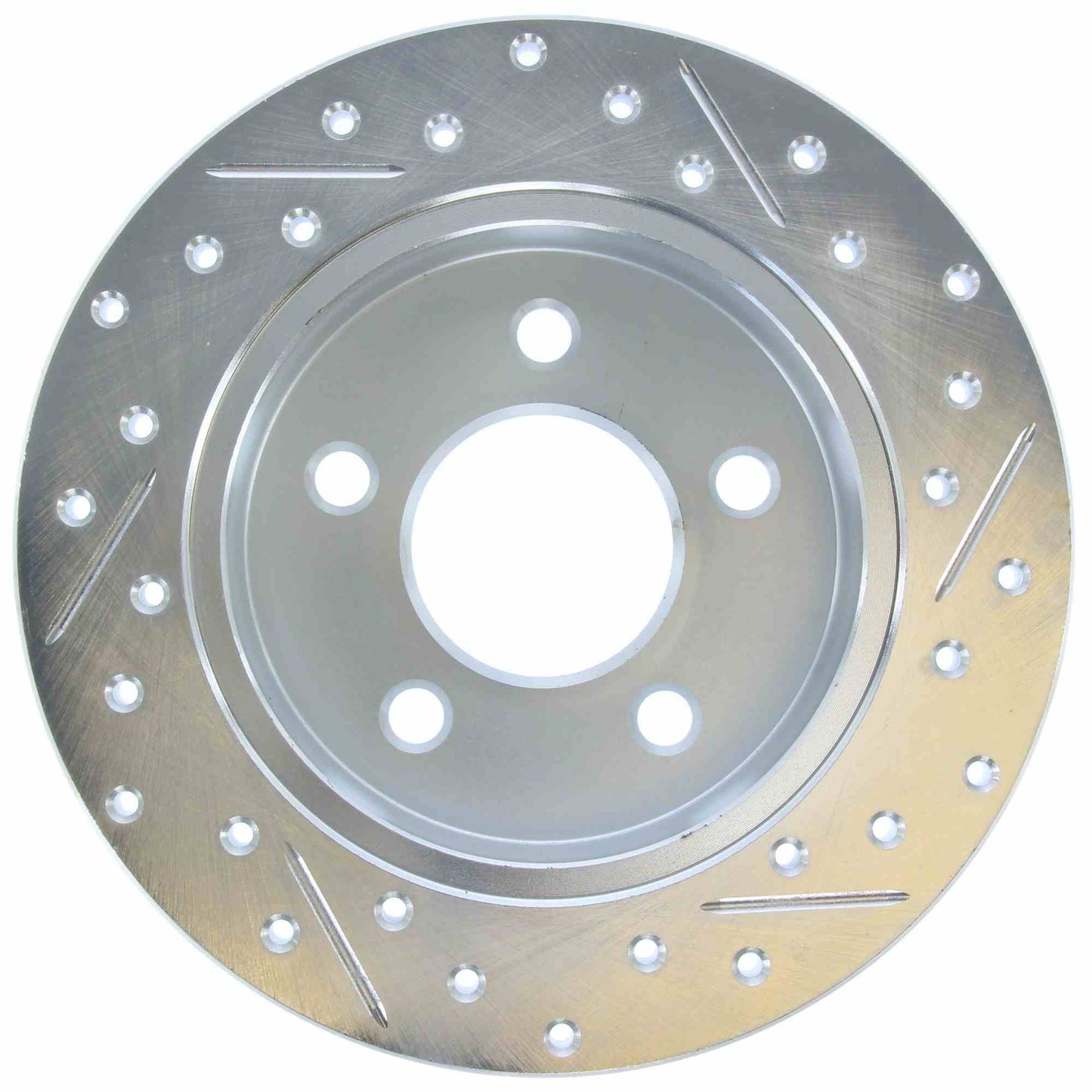 StopTech Select Sport 94-02 Ford Mustang (Excl Cobra) Slotted and Drilled Right Rear Rotor 227.61042R