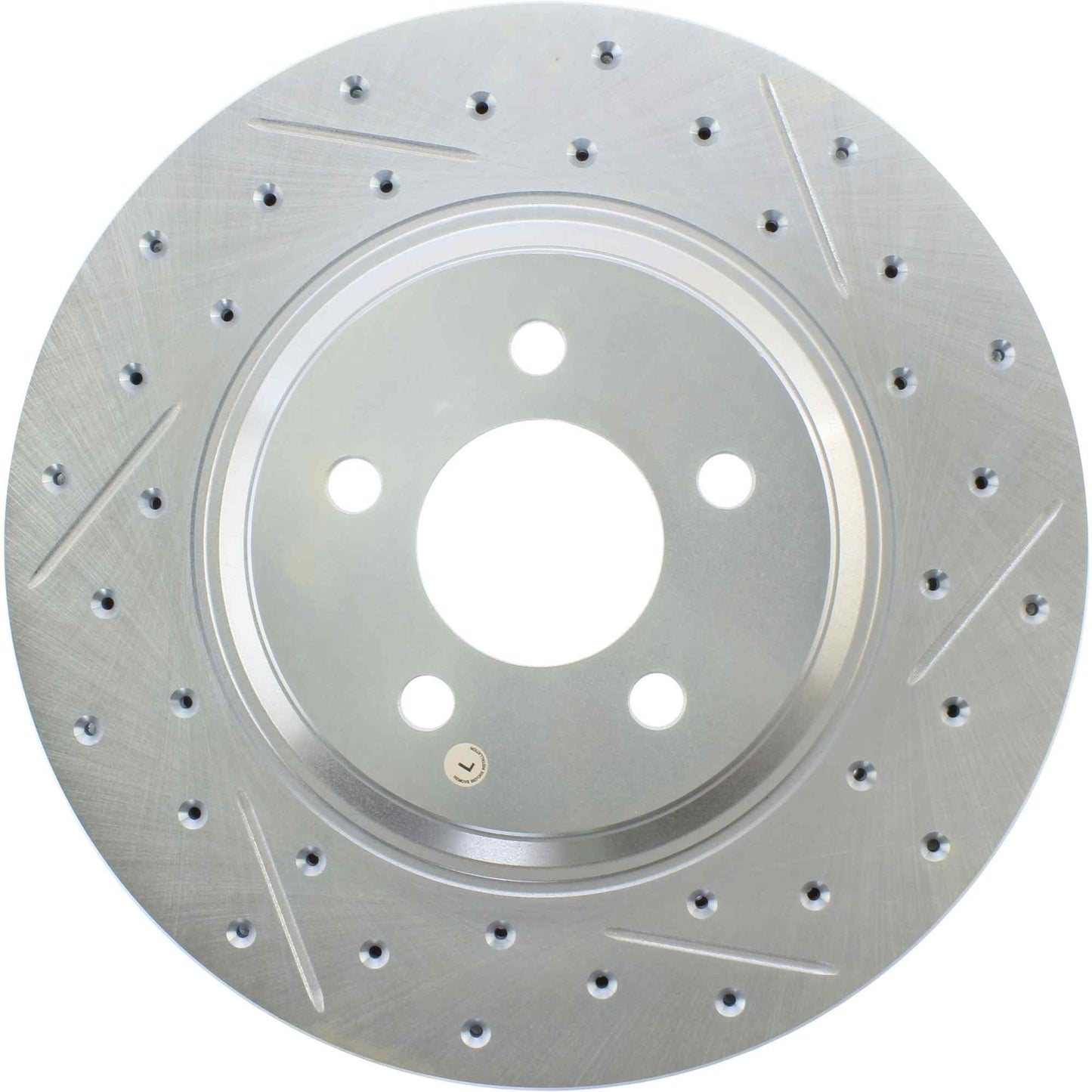 StopTech Select Sport Drilled And Slotted Brake Rotor; Front Left