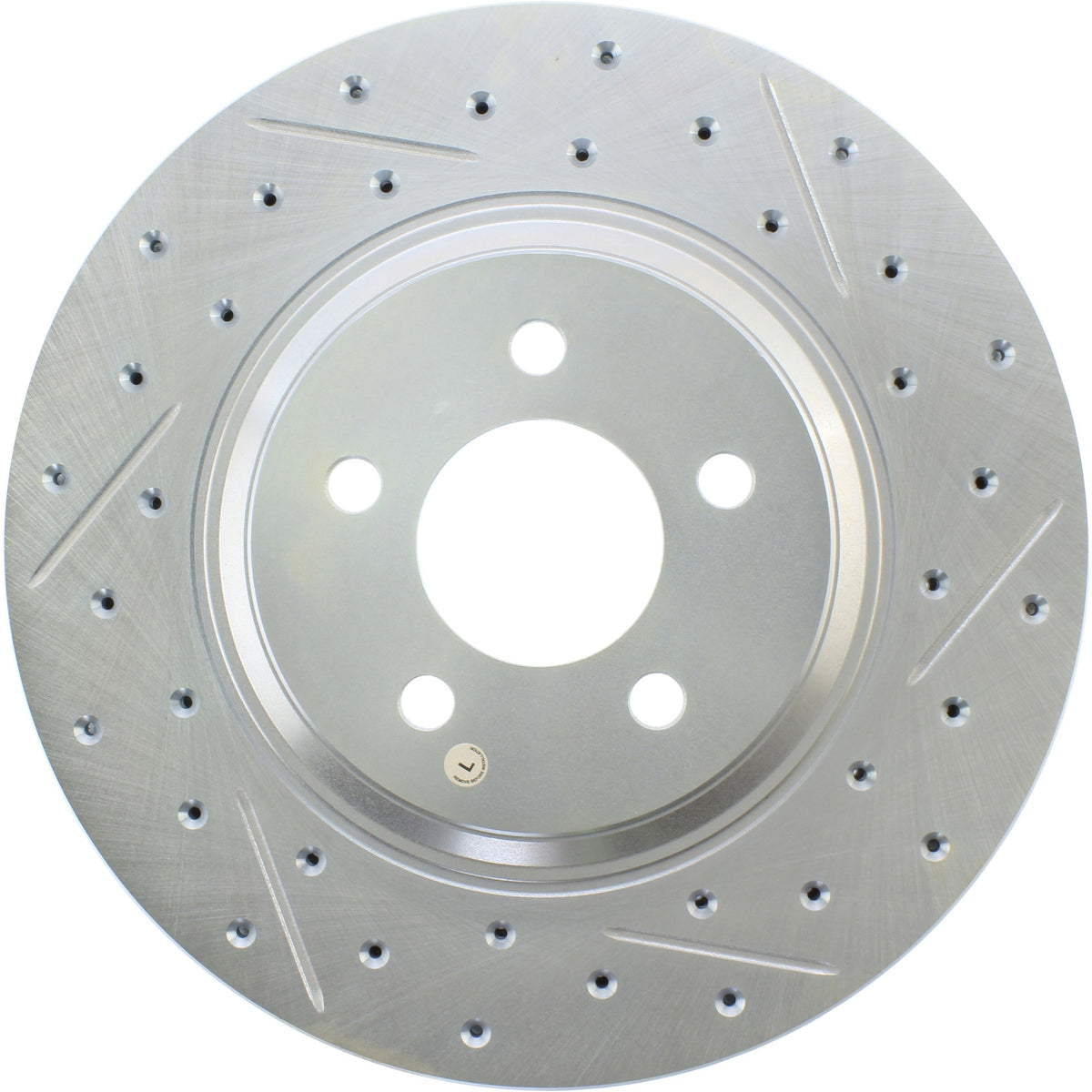 StopTech Select Sport Drilled And Slotted Brake Rotor; Front Left