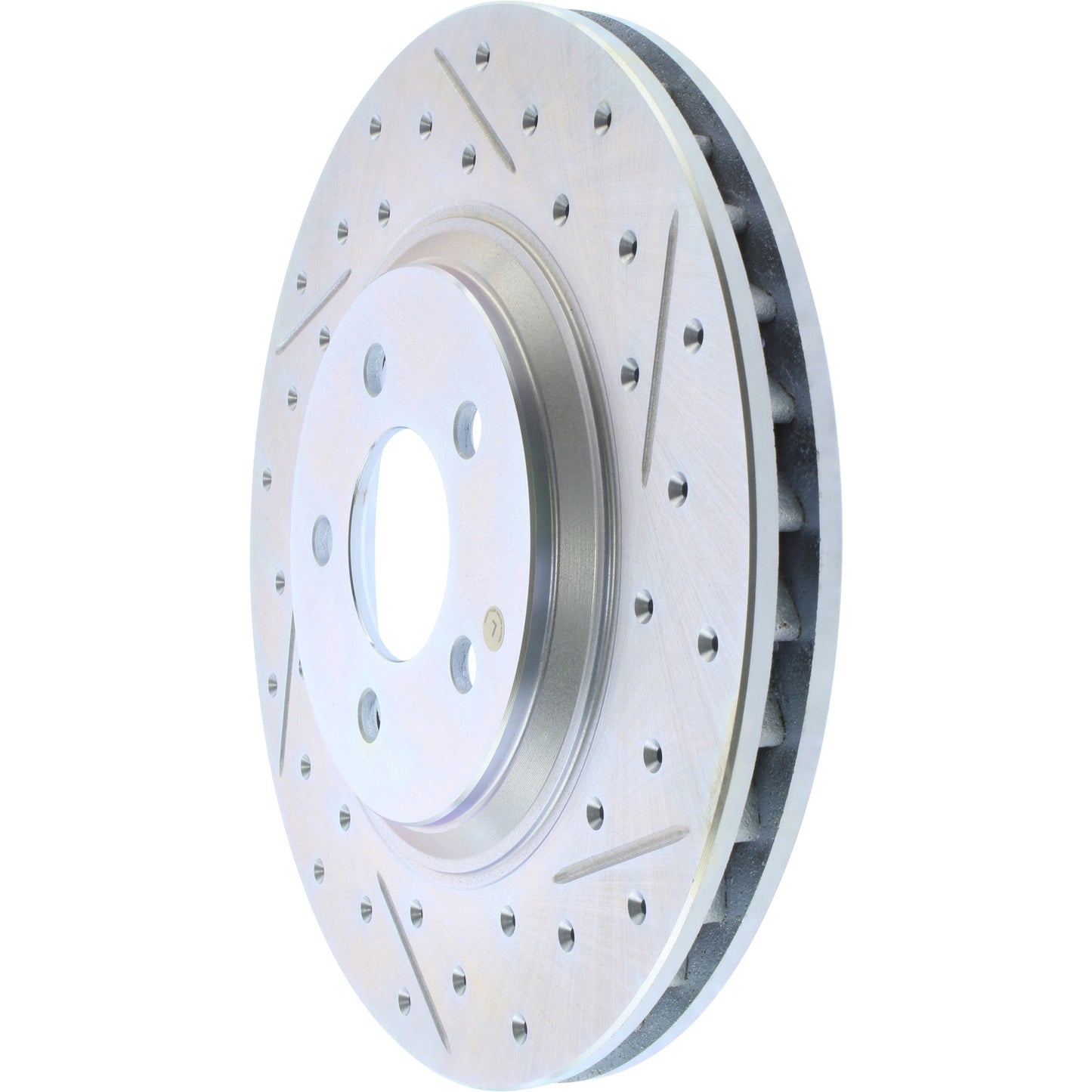 StopTech Select Sport Drilled And Slotted Brake Rotor; Front Left
