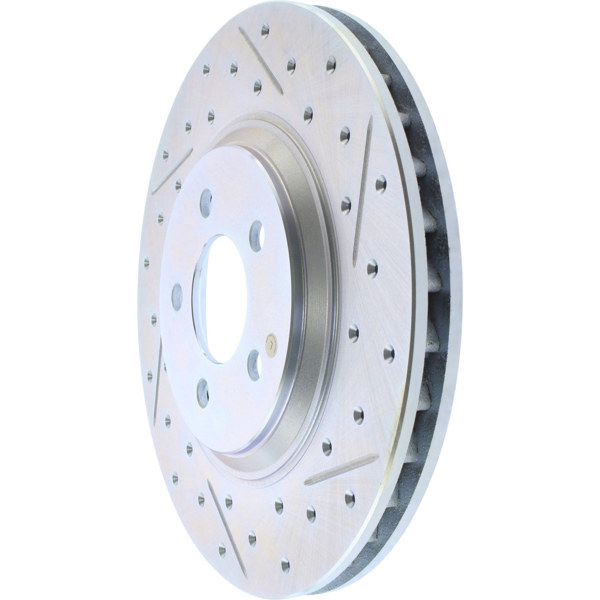 StopTech Select Sport Drilled And Slotted Brake Rotor; Front Left