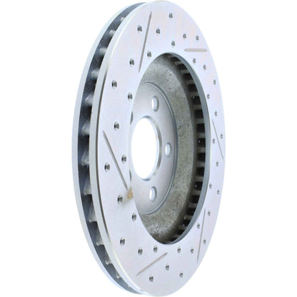 StopTech Select Sport Drilled And Slotted Brake Rotor; Front Left