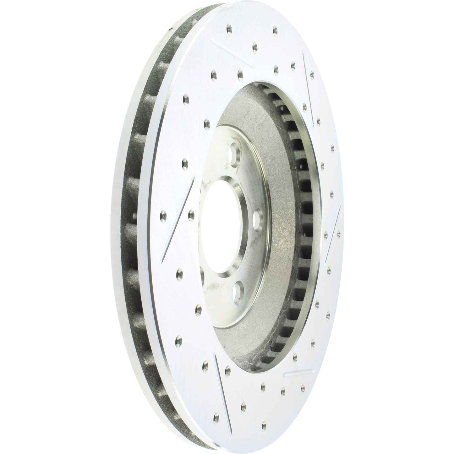 StopTech Select Sport Drilled And Slotted Brake Rotor; Front Right