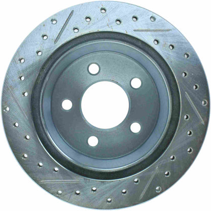 StopTech Select Sport 94-04 Ford Mustang Slotted and Drilled Left Rear Rotor 227.61046L