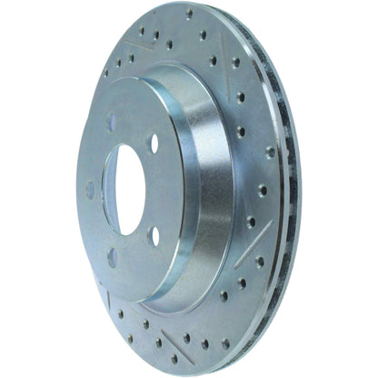 StopTech Select Sport 94-04 Ford Mustang Slotted and Drilled Left Rear Rotor 227.61046L