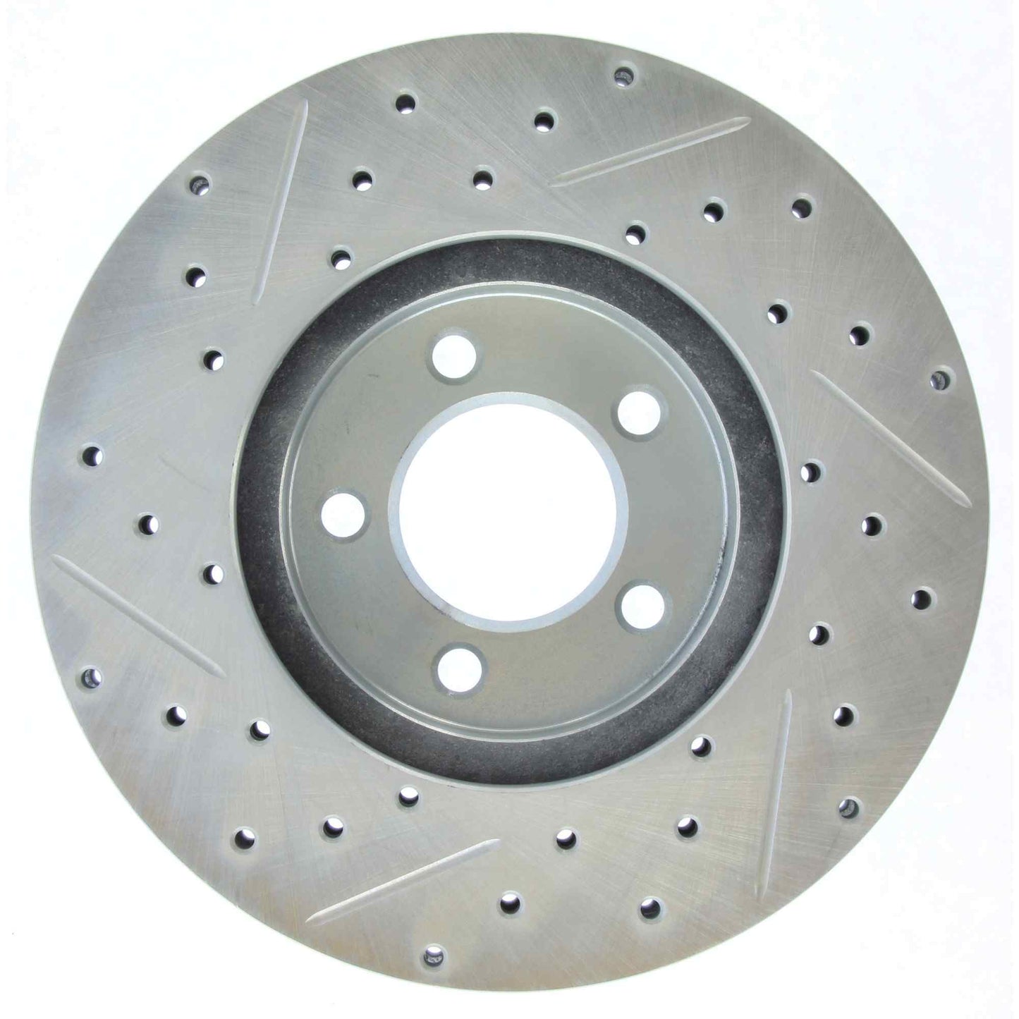 StopTech Select Sport Drilled And Slotted Brake Rotor; Front Left