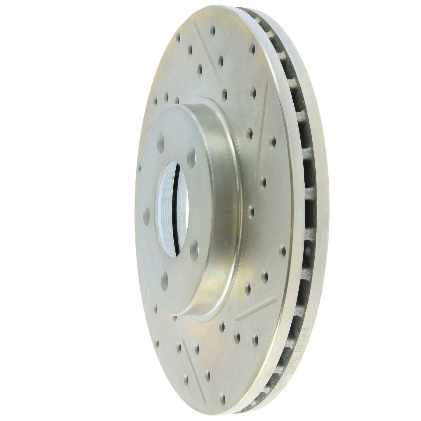 StopTech Select Sport Drilled And Slotted Brake Rotor; Front Left