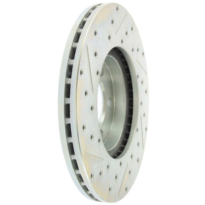StopTech Select Sport Drilled And Slotted Brake Rotor; Front Left