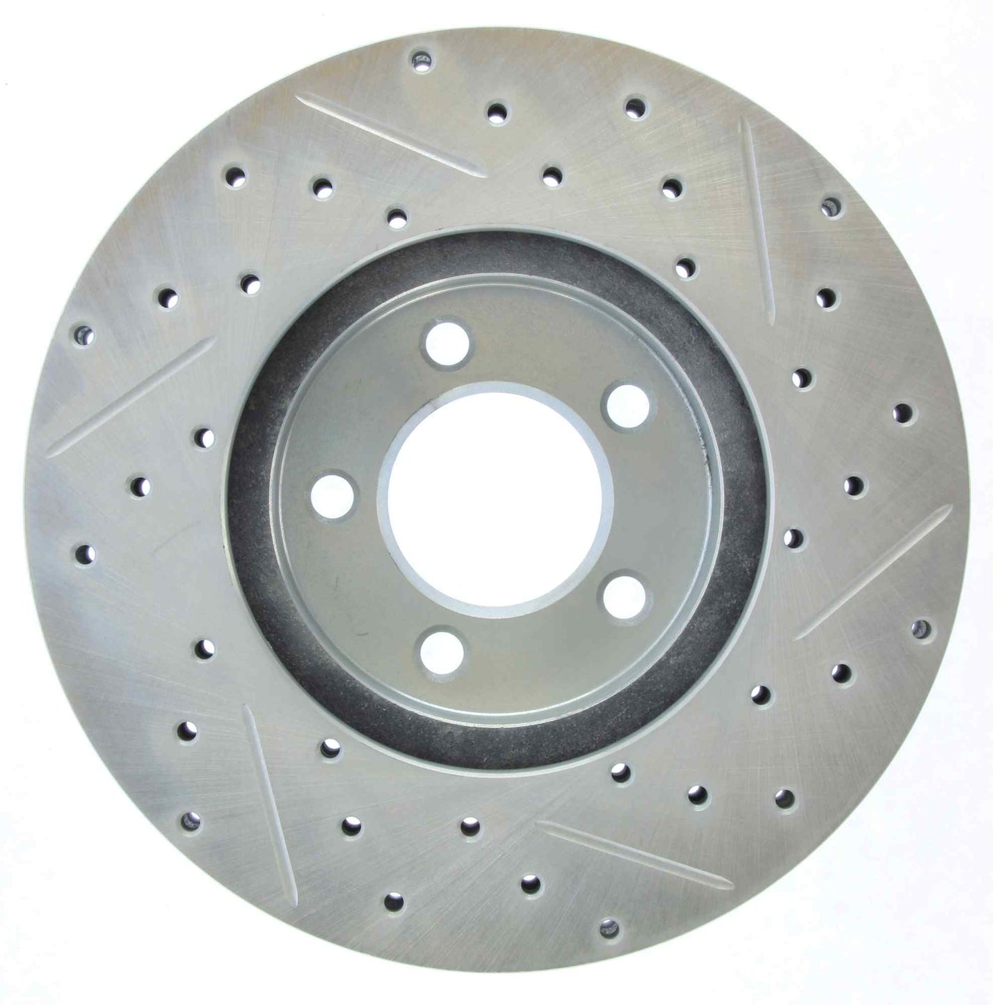 StopTech Select Sport Drilled And Slotted Brake Rotor; Front Right