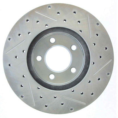 StopTech Select Sport Drilled And Slotted Brake Rotor; Front Right