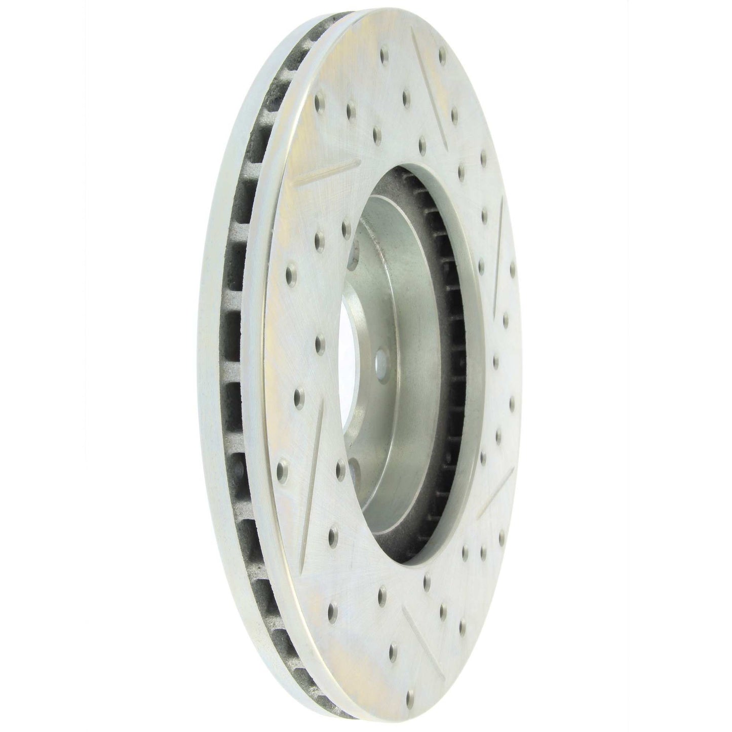 StopTech Select Sport Drilled And Slotted Brake Rotor; Front Right