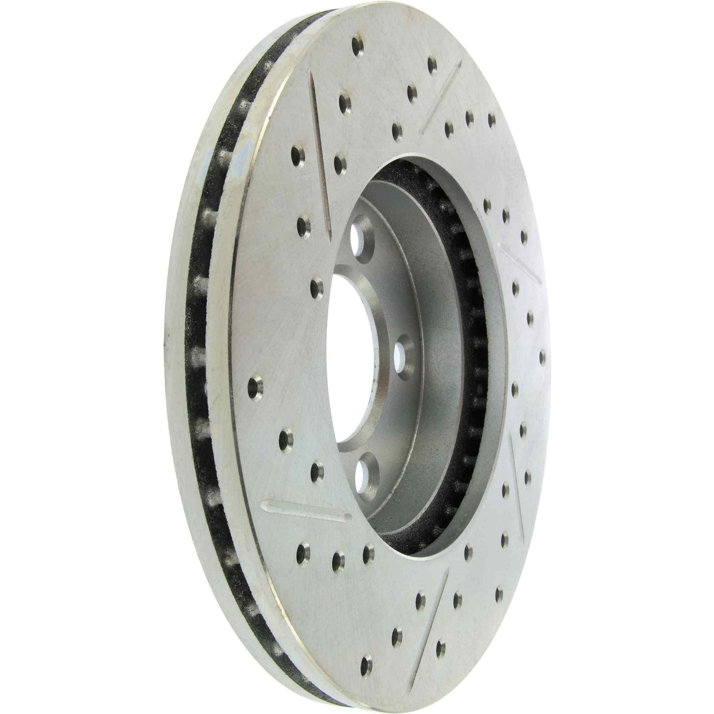 StopTech Select Sport Drilled And Slotted Brake Rotor; Front Left