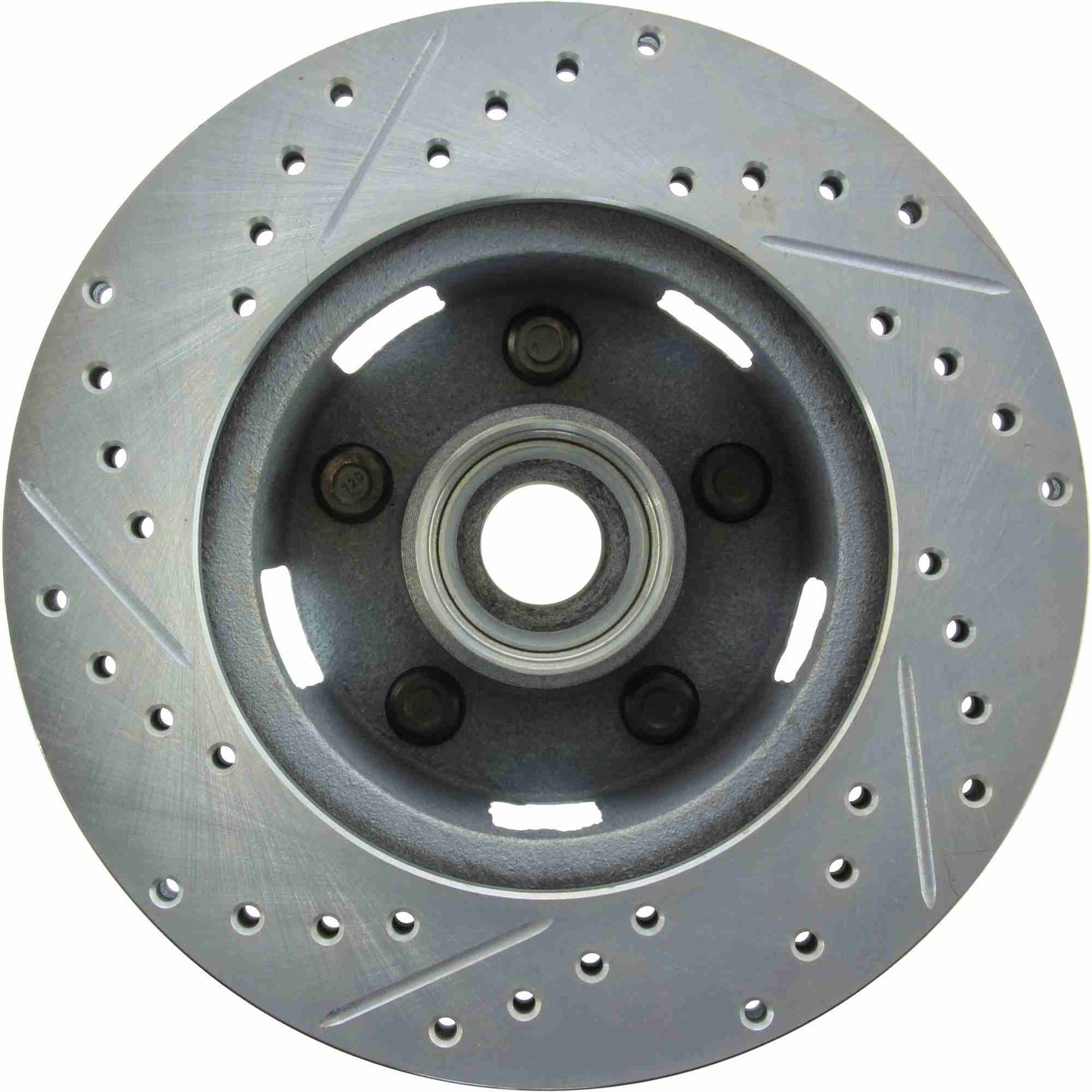 StopTech Select Sport Drilled And Slotted Brake Rotor; Front Left