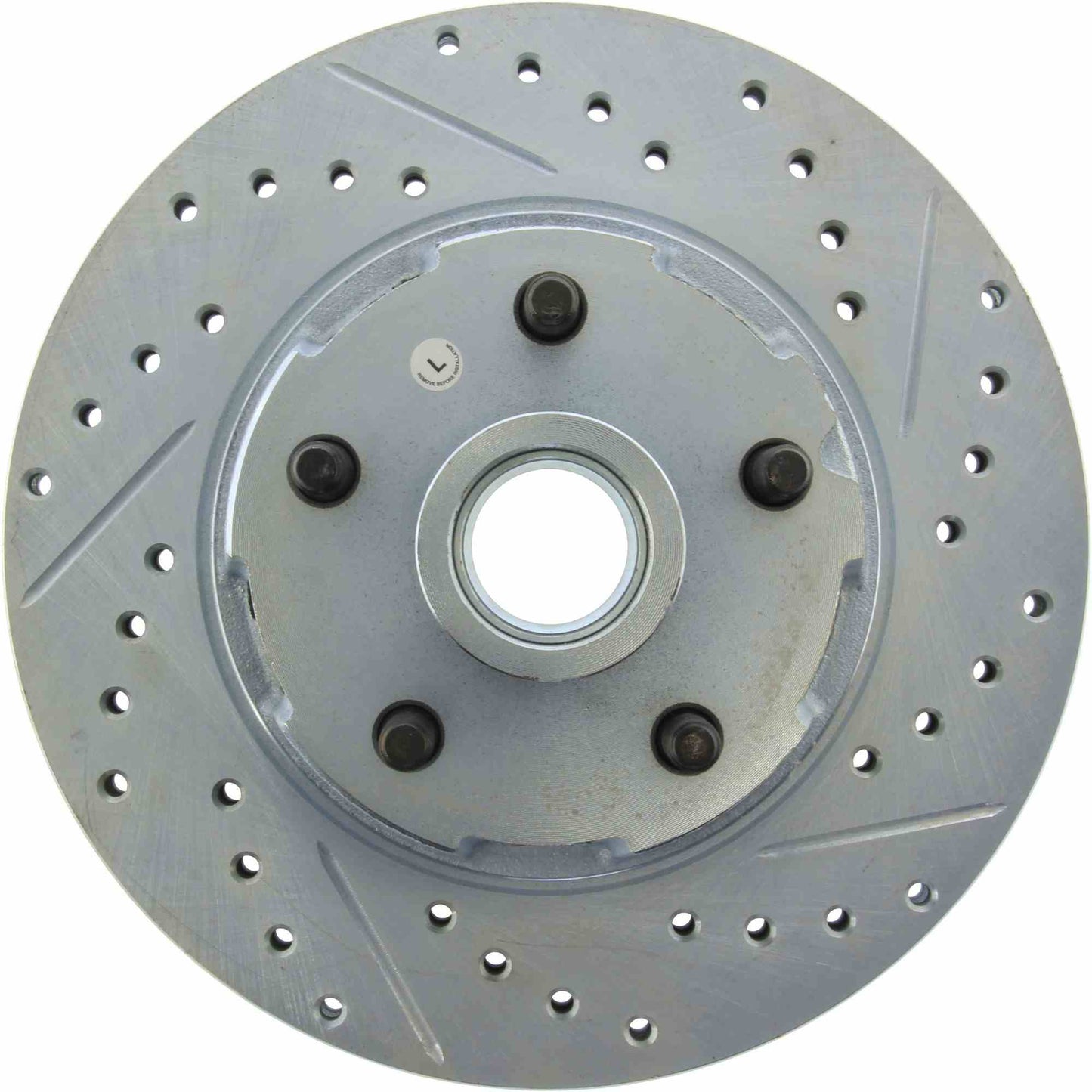 StopTech Select Sport Drilled And Slotted Brake Rotor; Front Left