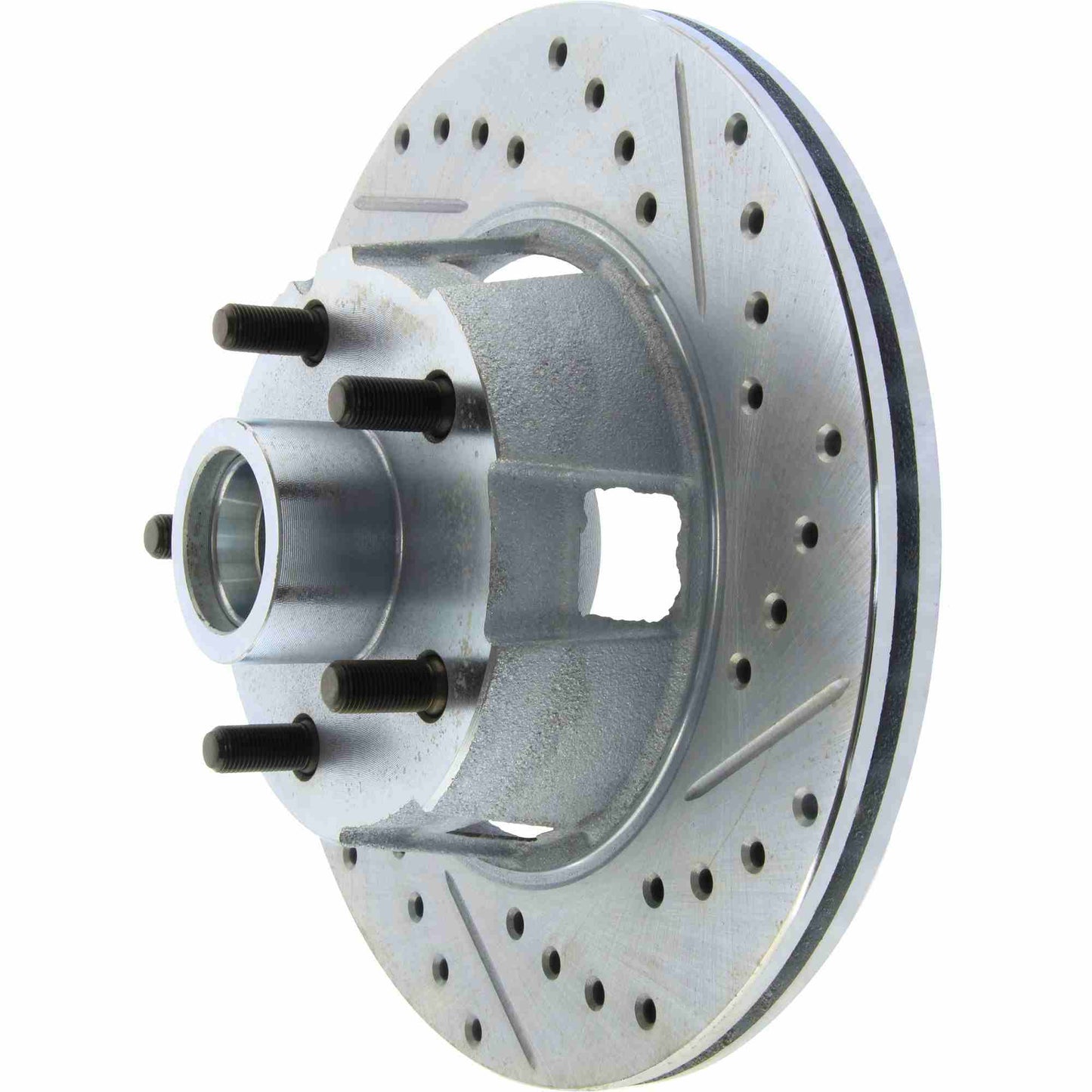 StopTech Select Sport Drilled And Slotted Brake Rotor; Front Left