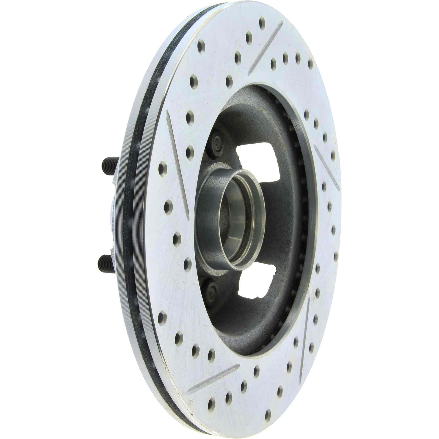 StopTech Select Sport Drilled And Slotted Brake Rotor; Front Left