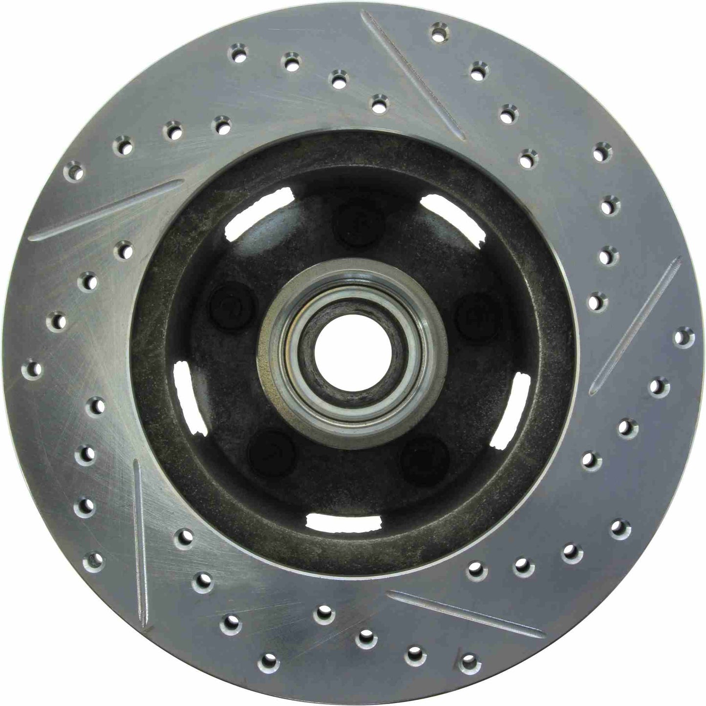 StopTech Select Sport Drilled And Slotted Brake Rotor; Front Right