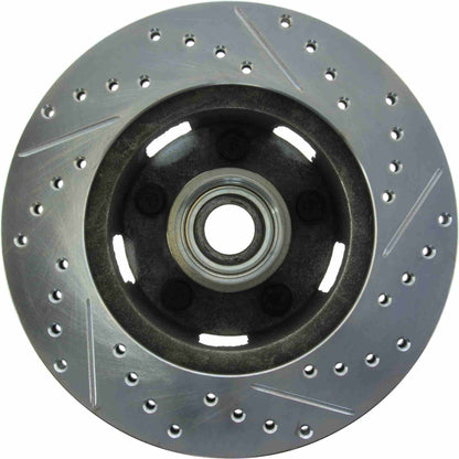 StopTech Select Sport Drilled And Slotted Brake Rotor; Front Right