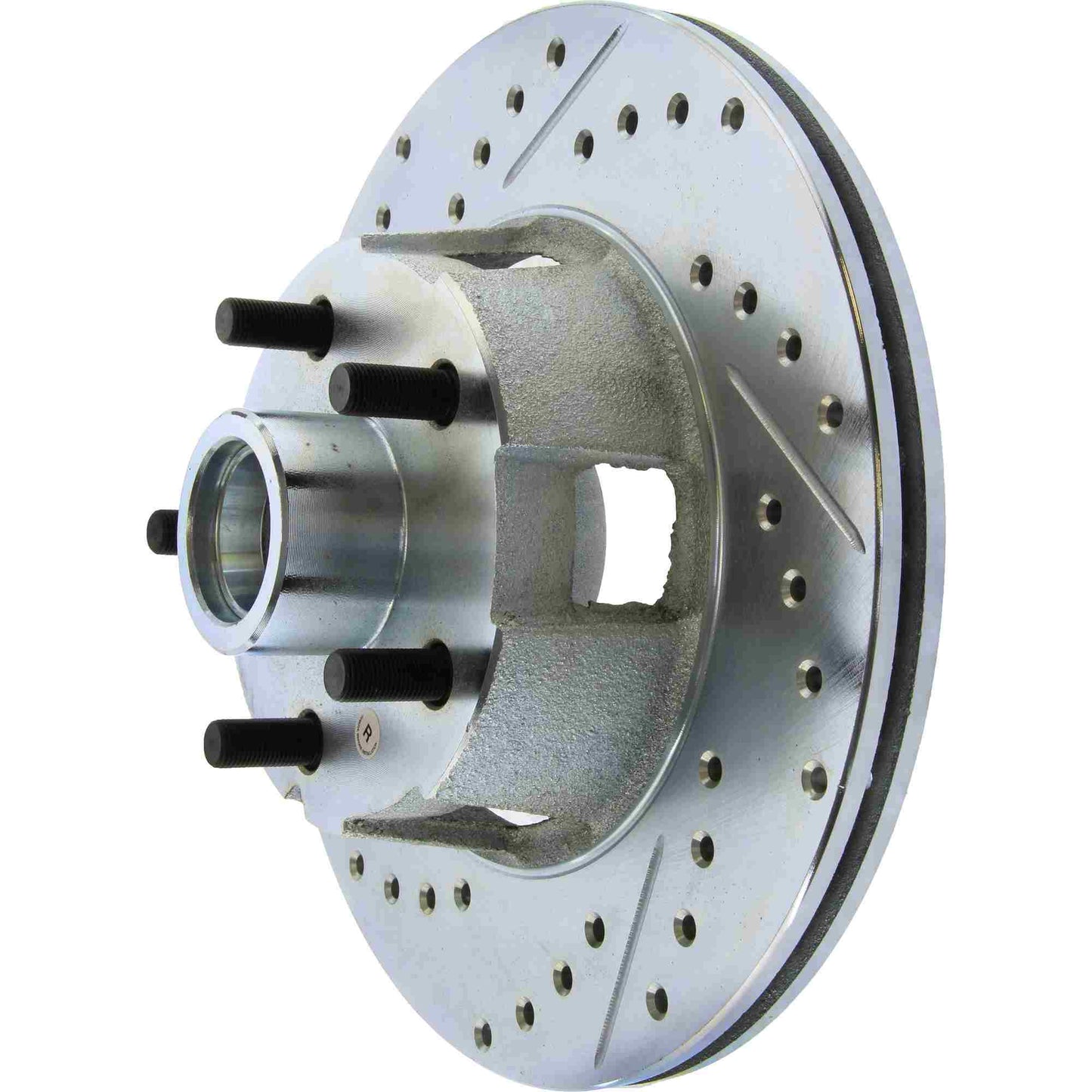 StopTech Select Sport Drilled And Slotted Brake Rotor; Front Right