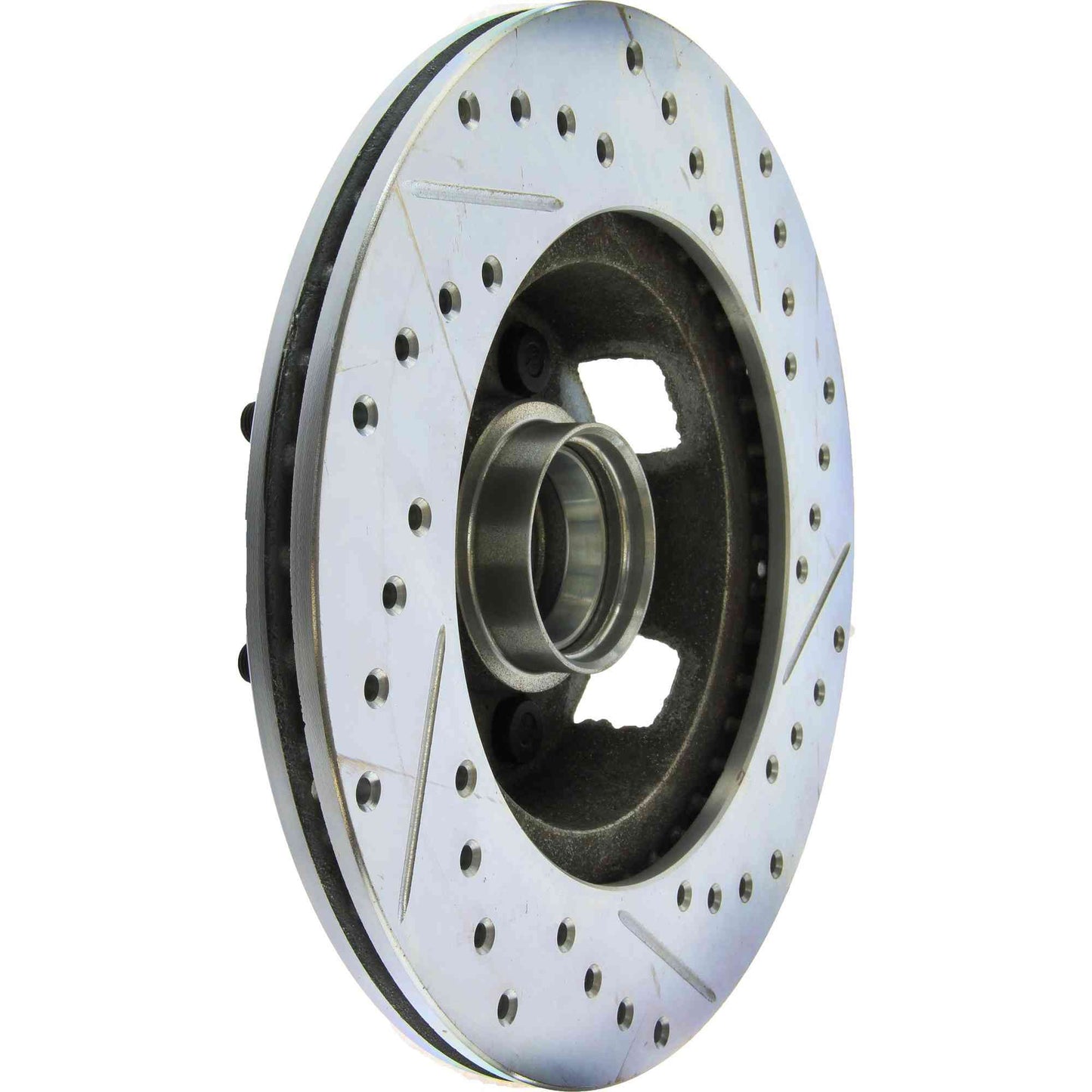 StopTech Select Sport Drilled And Slotted Brake Rotor; Front Right