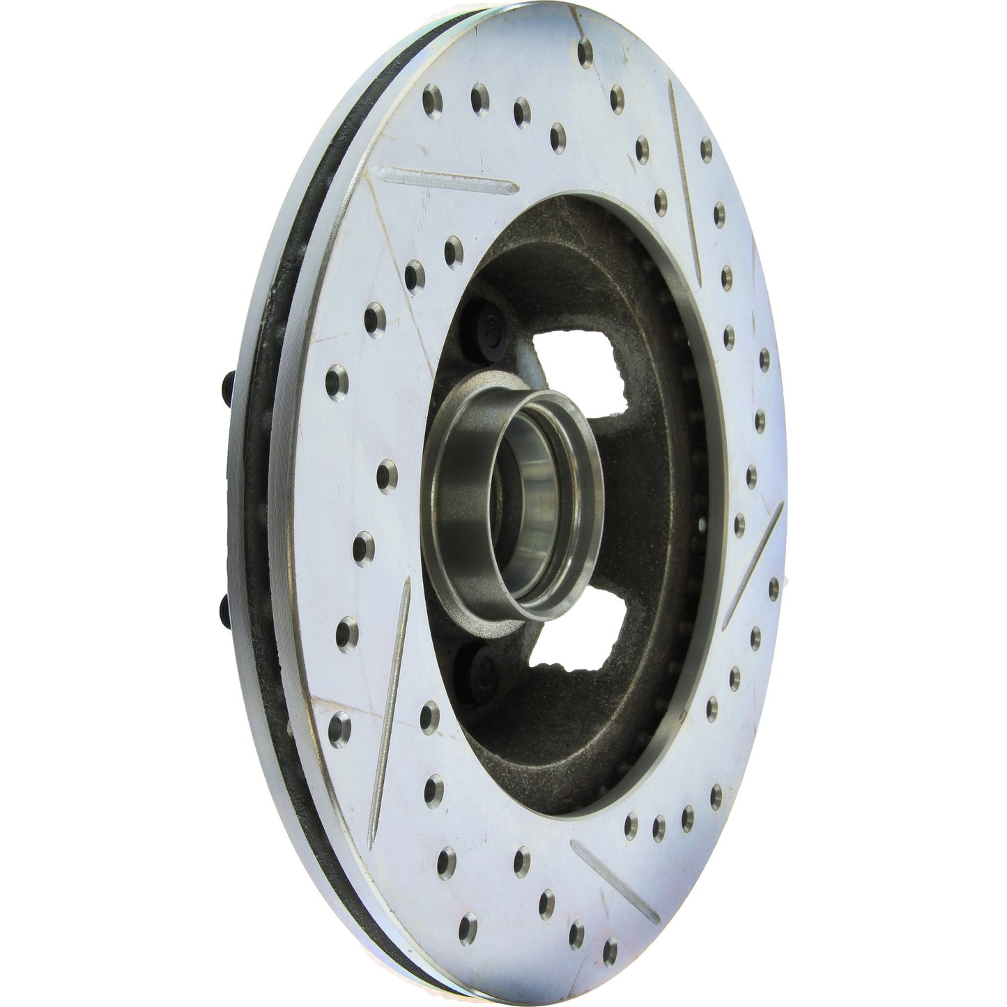 StopTech Select Sport Drilled And Slotted Brake Rotor; Front Right
