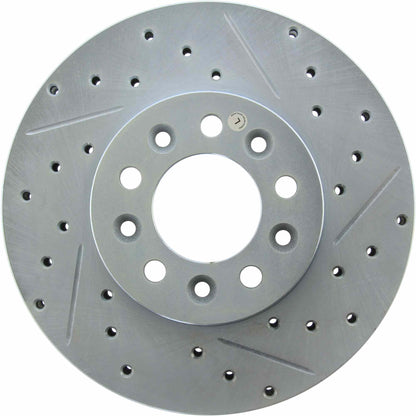 StopTech Select Sport Drilled And Slotted Brake Rotor; Front Left