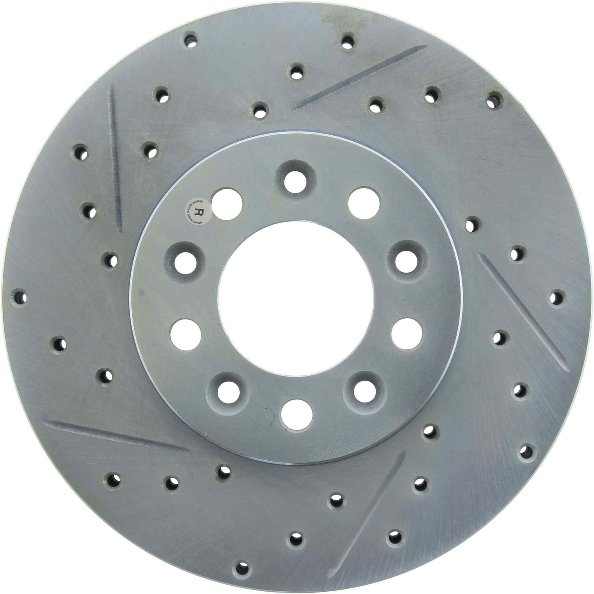 StopTech Select Sport Drilled And Slotted Brake Rotor; Front Right