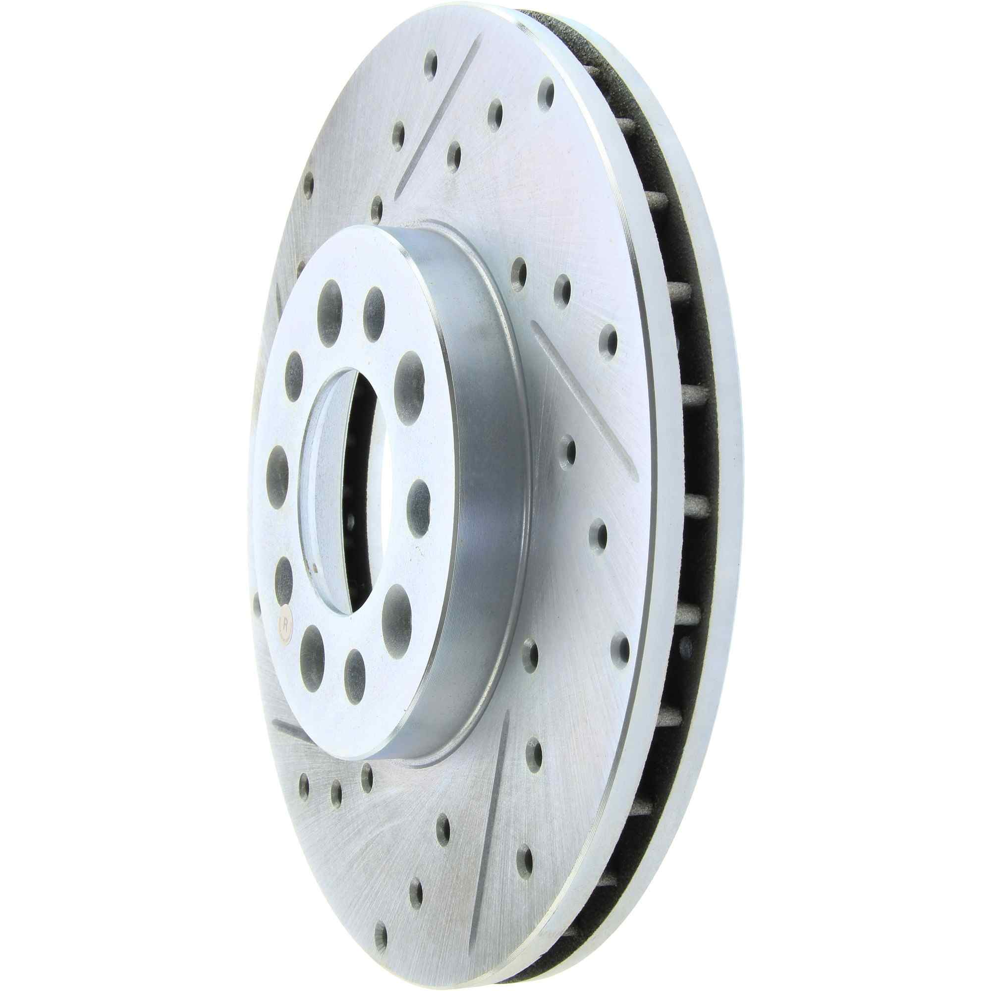 StopTech Select Sport Drilled And Slotted Brake Rotor; Front Right