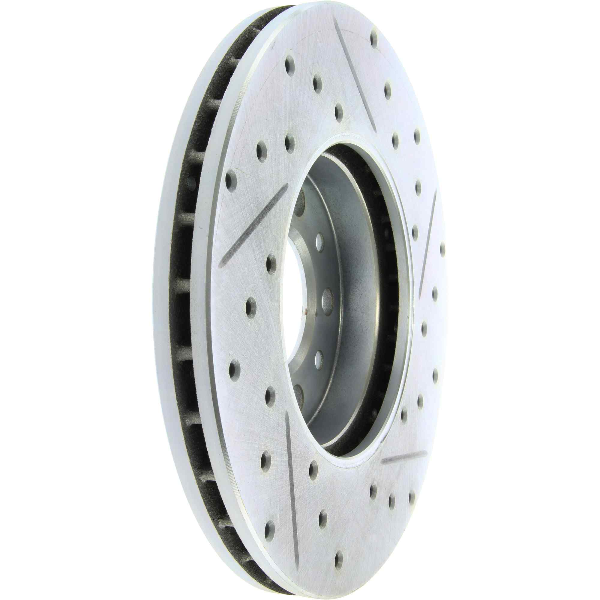 StopTech Select Sport Drilled And Slotted Brake Rotor; Front Right