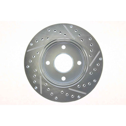StopTech Select Sport Drilled And Slotted Brake Rotor; Front Right