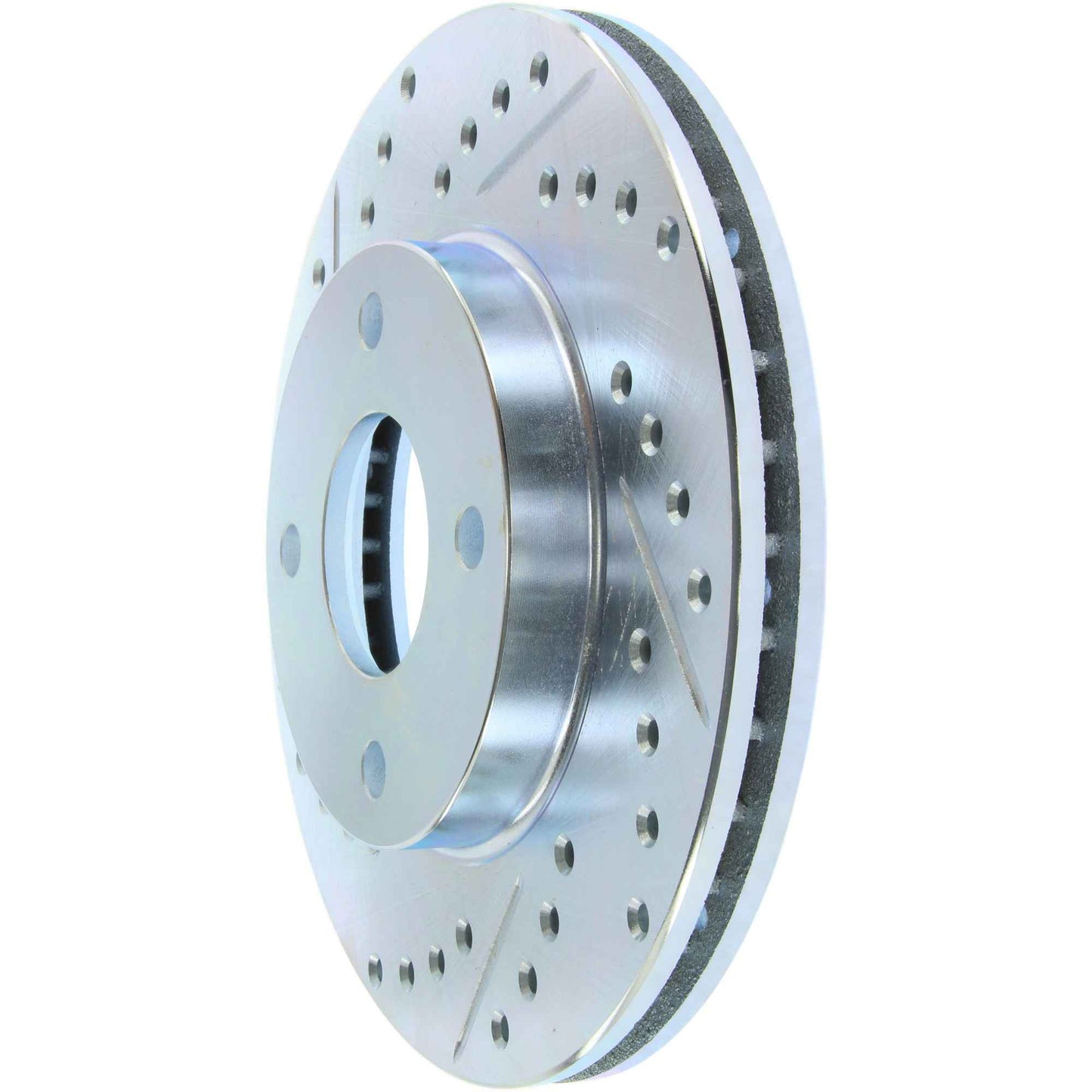 StopTech Select Sport Drilled And Slotted Brake Rotor; Front Right