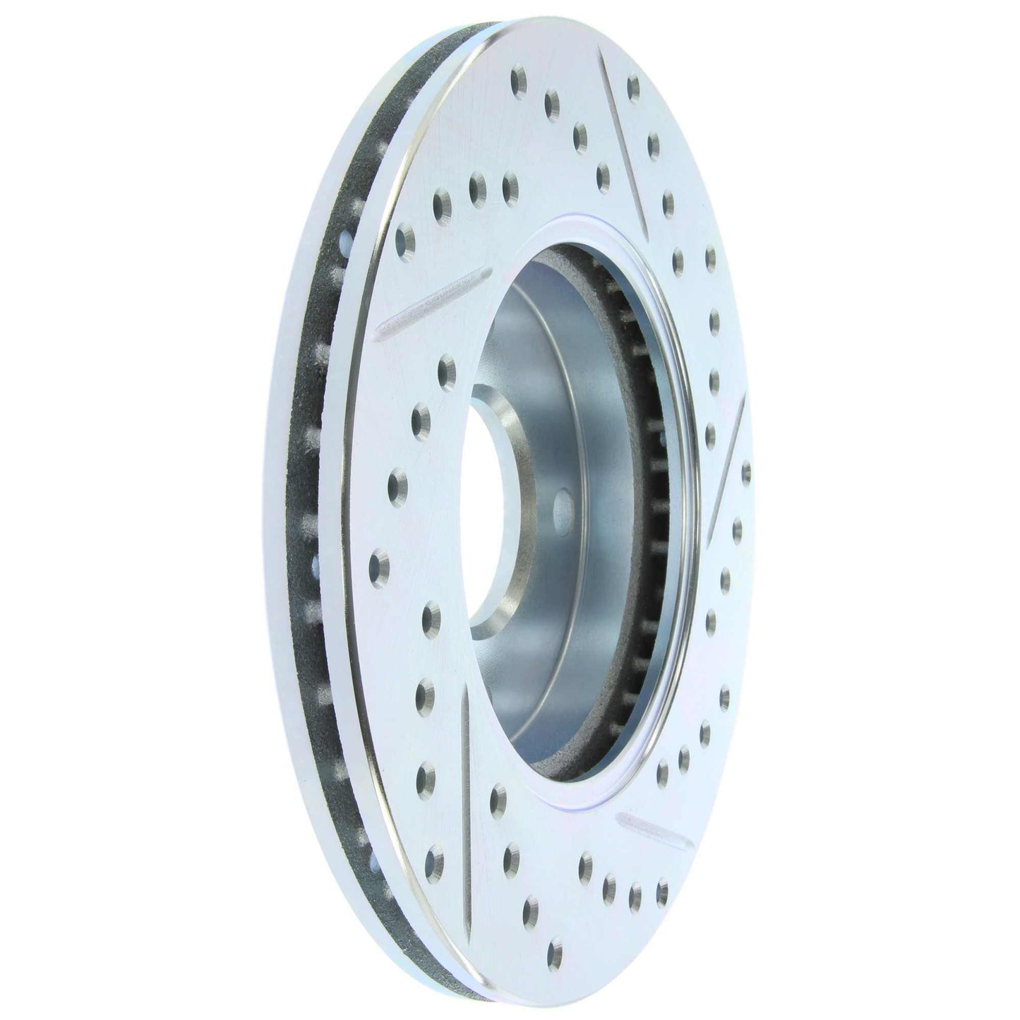 StopTech Select Sport Drilled And Slotted Brake Rotor; Front Right