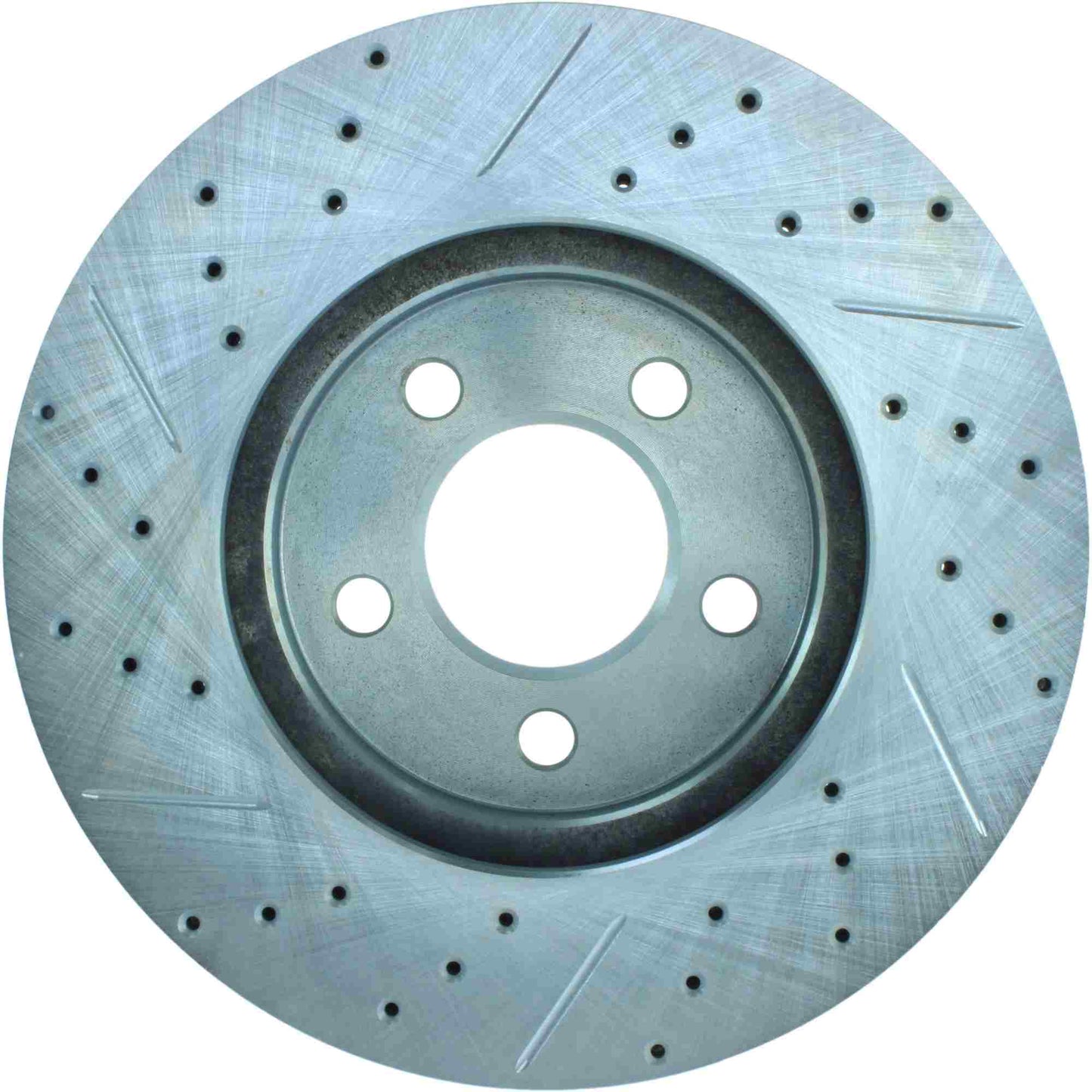 StopTech Select Sport Drilled And Slotted Brake Rotor; Front Left