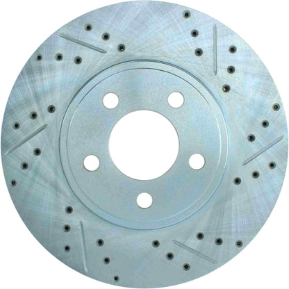 StopTech Select Sport Drilled And Slotted Brake Rotor; Front Left