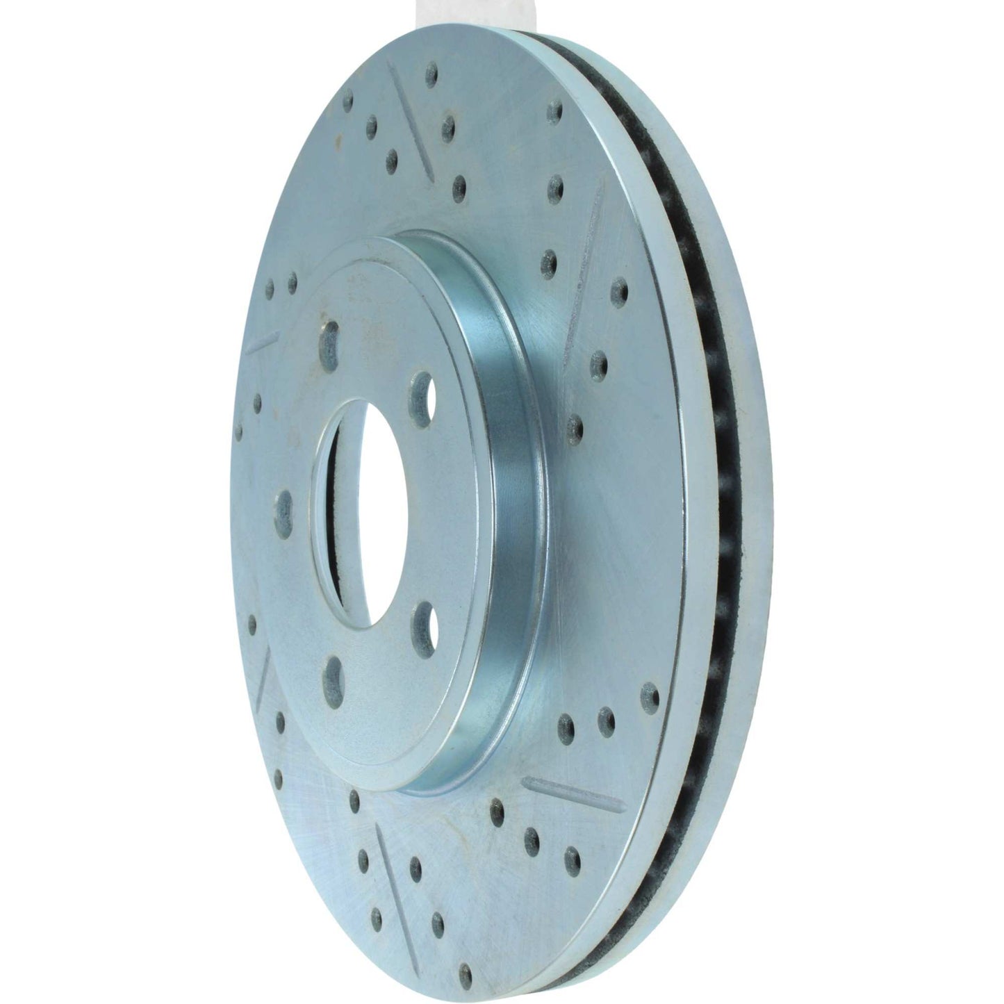 StopTech Select Sport Drilled And Slotted Brake Rotor; Front Left