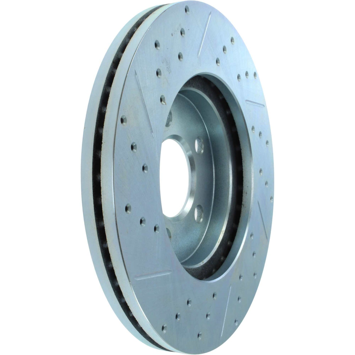 StopTech Select Sport Drilled And Slotted Brake Rotor; Front Left