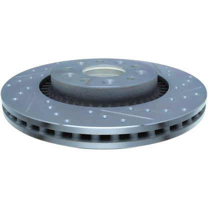 StopTech Select Sport Drilled And Slotted Brake Rotor; Front Left
