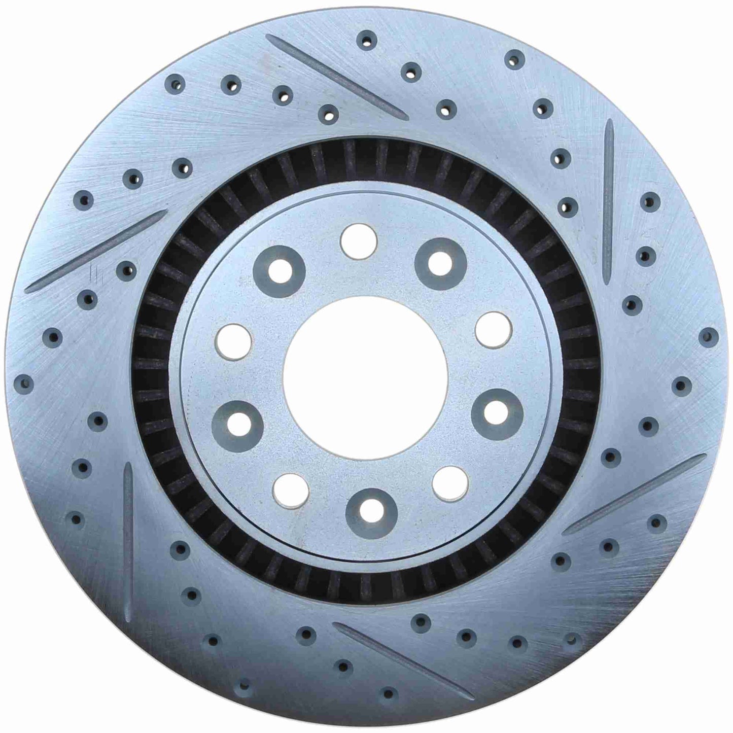 StopTech Select Sport Drilled And Slotted Brake Rotor; Front Left