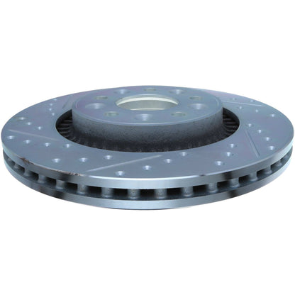StopTech Select Sport Drilled And Slotted Brake Rotor; Front Right