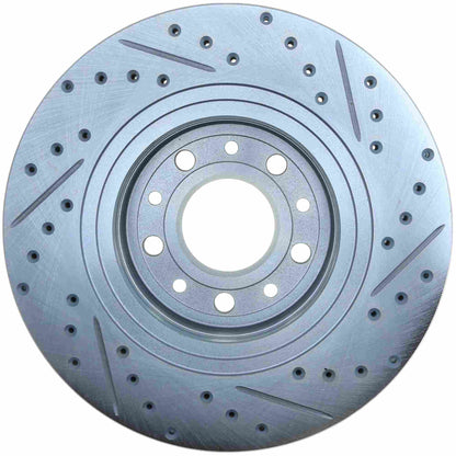 StopTech Select Sport Drilled And Slotted Brake Rotor; Front Right