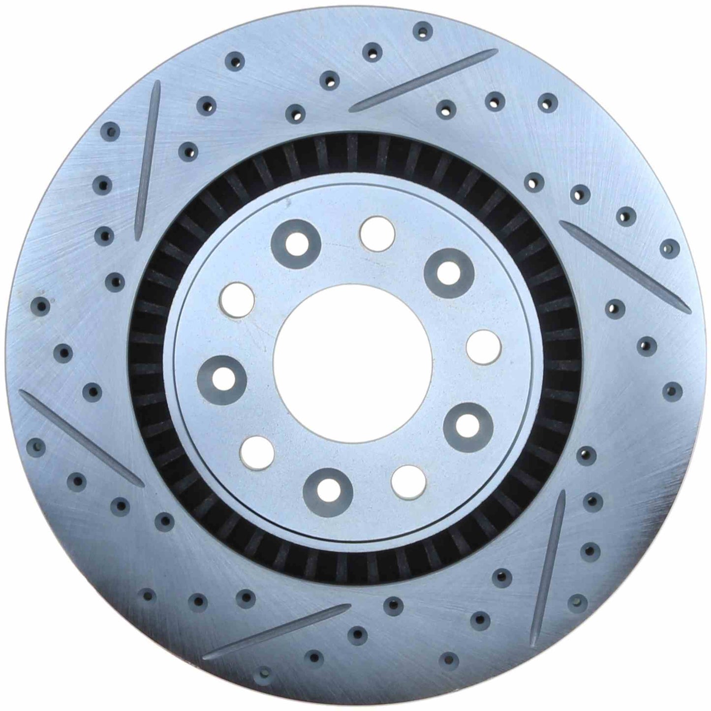 StopTech Select Sport Drilled And Slotted Brake Rotor; Front Right