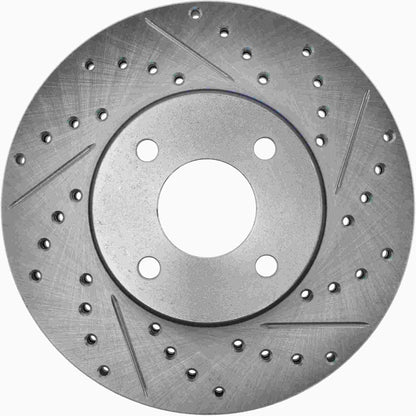 StopTech Select Sport Drilled And Slotted Brake Rotor; Front Left