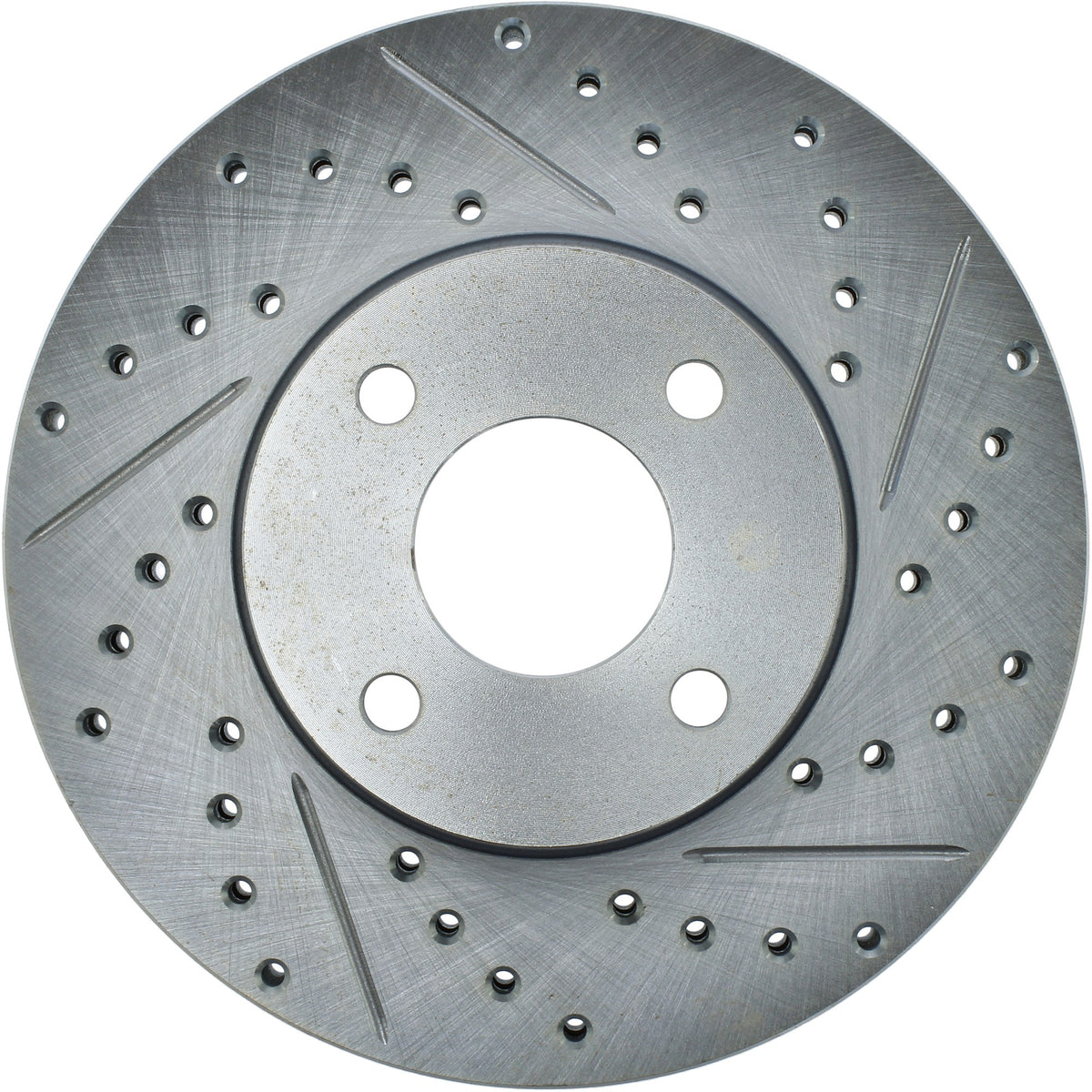 StopTech Select Sport Drilled And Slotted Brake Rotor; Front Left