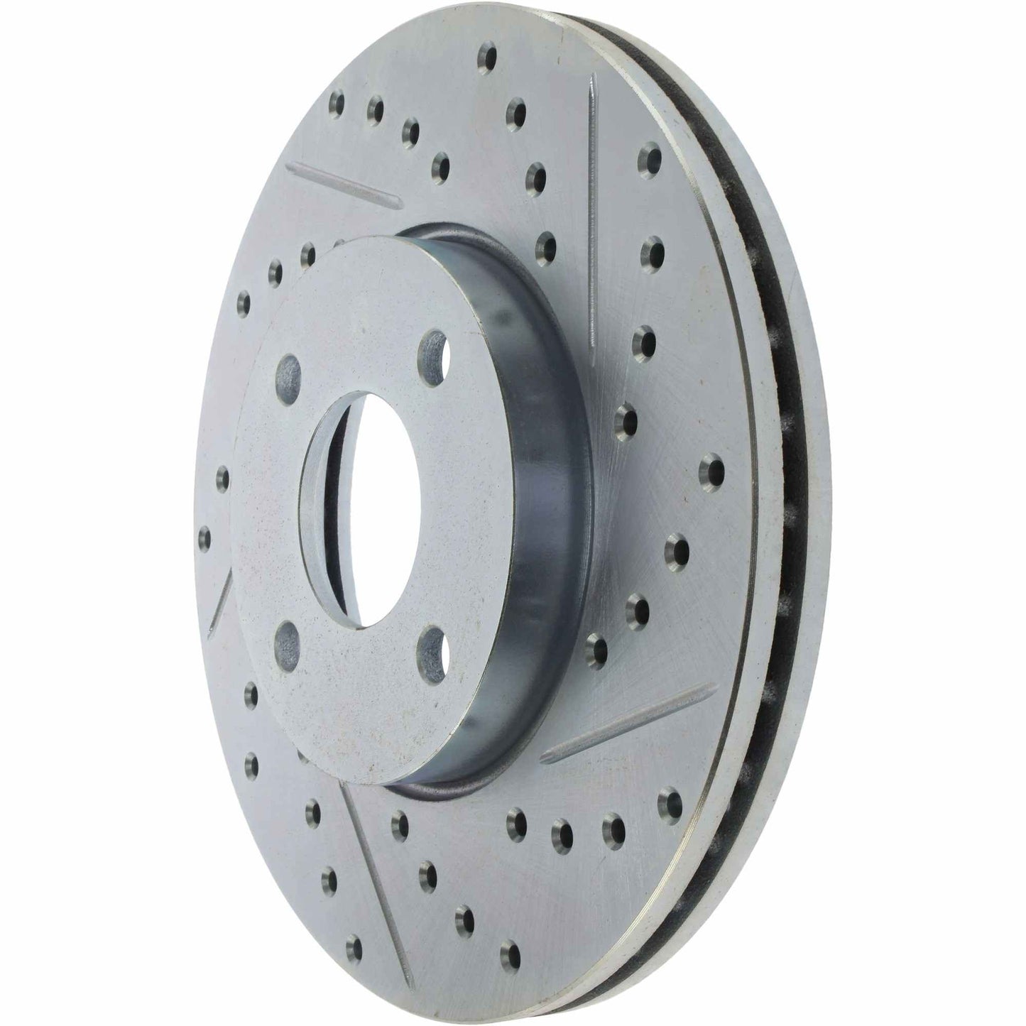 StopTech Select Sport Drilled And Slotted Brake Rotor; Front Left