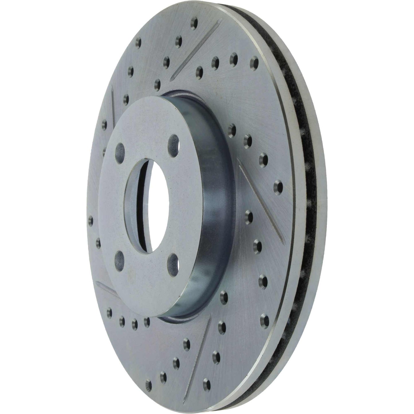StopTech Select Sport Drilled And Slotted Brake Rotor; Front Right