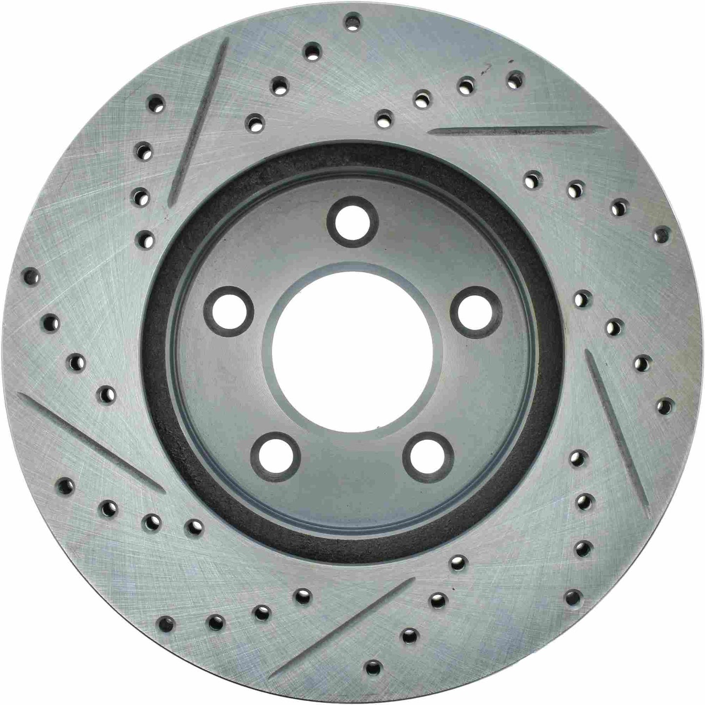 StopTech Select Sport Drilled And Slotted Brake Rotor; Front Left