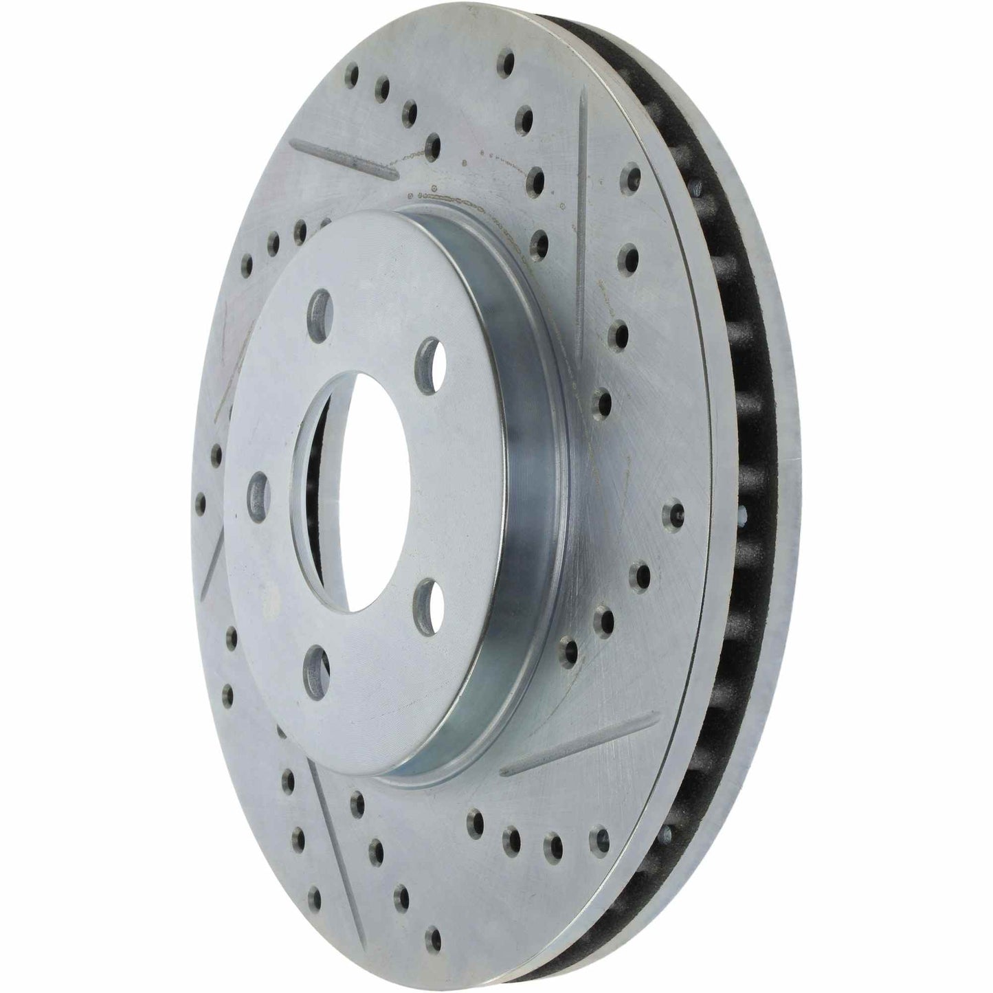 StopTech Select Sport Drilled And Slotted Brake Rotor; Front Left