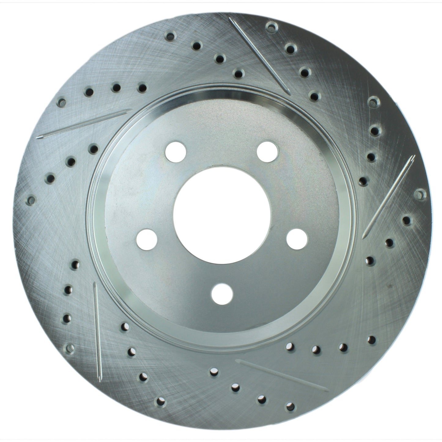 StopTech Select Sport Drilled And Slotted Brake Rotor; Front Left
