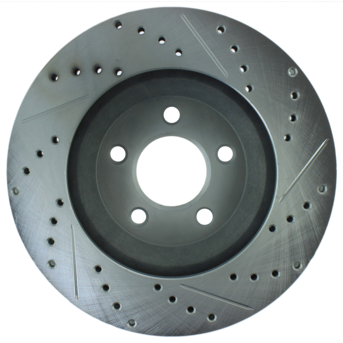 StopTech Select Sport Drilled And Slotted Brake Rotor; Front Right